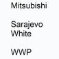 Preview: Mitsubishi, Sarajevo White, WWP.